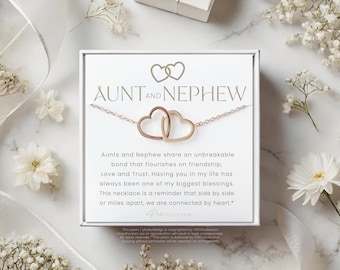 Aunt Niece Necklace Aunt Niece Gift Aunt Niece Jewelry Aunt Birthday Necklace for Aunt from Niece for Niece from Aunt Personalized Gifts