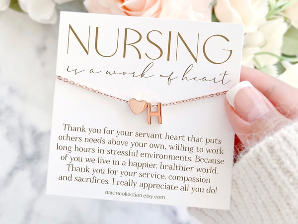 Nurse necklace Custom Necklace Gift Thank you gifts for nurse Personalized Nurse Appreciation Gift Registered nurse LPN gifts Nurses Week