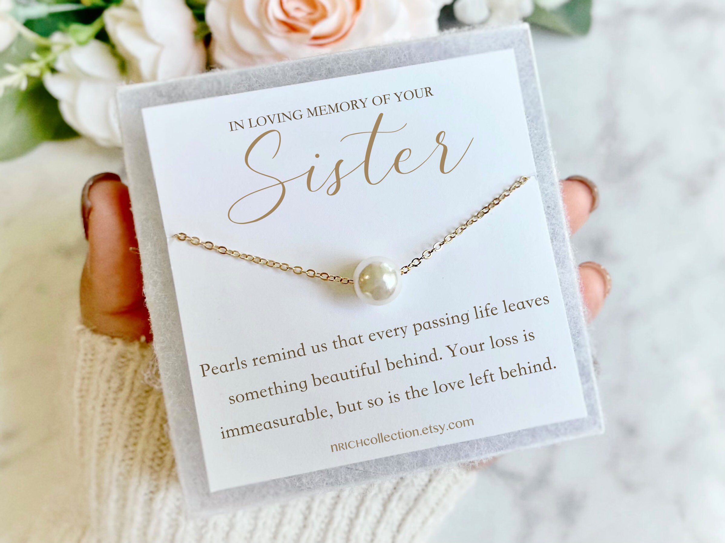 Sister Memorial Gift Loss of Sister Gift Sister Sympathy Gift Etsy