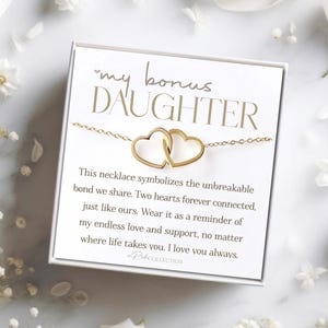 Step Daughter Gift for Step Daughter Bonus Daughter Gift Necklace Blended Family Stepdaughter Gift daughter of Bride Groom wedding gift