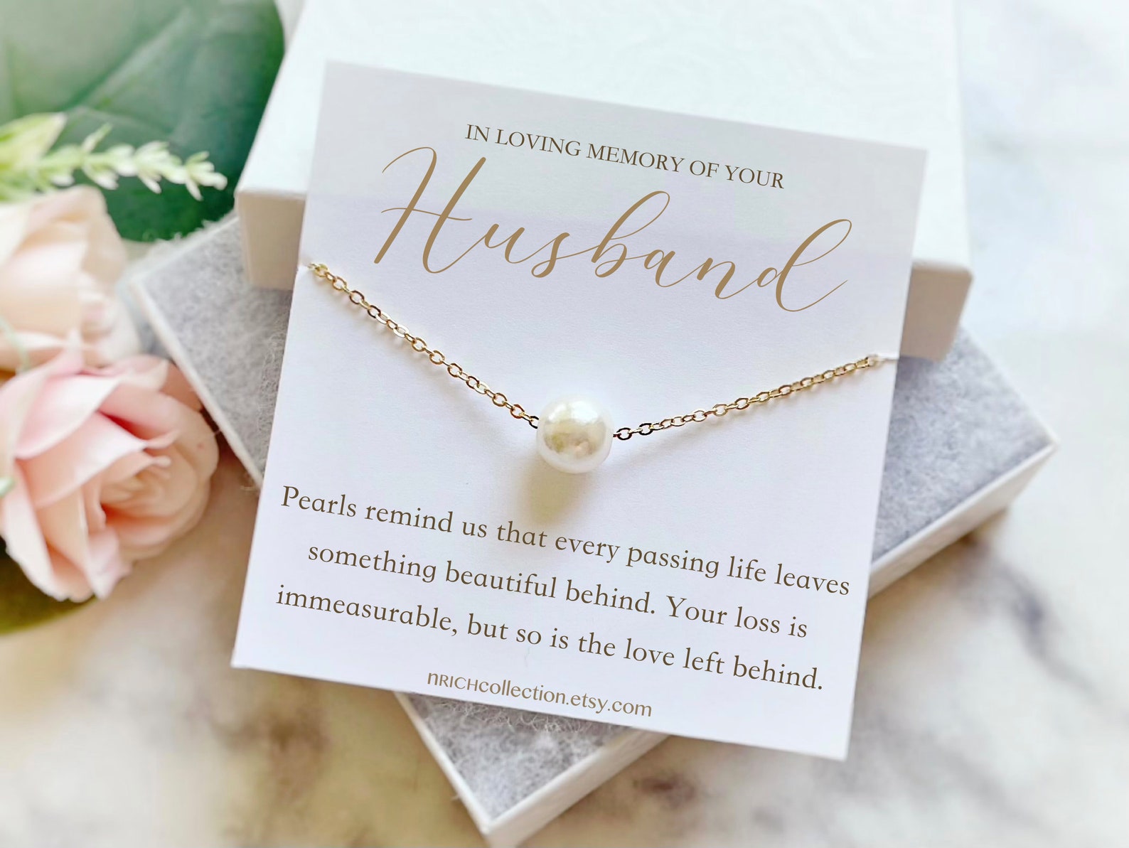 Sympathy Gift Loss of Husband Condolence Gift Husband Memorial Etsy