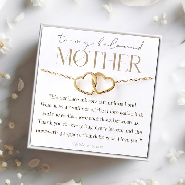 Personalized mother's necklace Unique bond Unbreakable link Mother daughter Sentimental Thank you mom Mother appreciation Mother's Day Gift