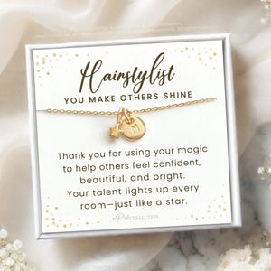 Hair Stylist Gift Christmas Gift for Hair Dresser Gift for Hairstylist Gift Personalized Hairdresser Gift Birthday Gift Necklace Jewelry