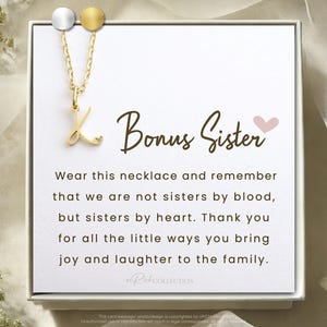 Bonus Sister Gift, Sister in Law Gift, Sister of The Groom, Wedding, Thank You, Bridesmaid, Bridal Shower, StepSister Gift, Birthday Gift