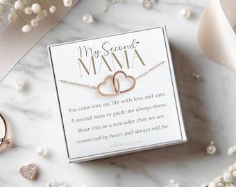 2nd Mom Gift for Second Mother Second Mom 2nd Mother Gift for Boyfriend Mother Bonus Mom Unbiological Mom Mother Figure Necklace Jewelry