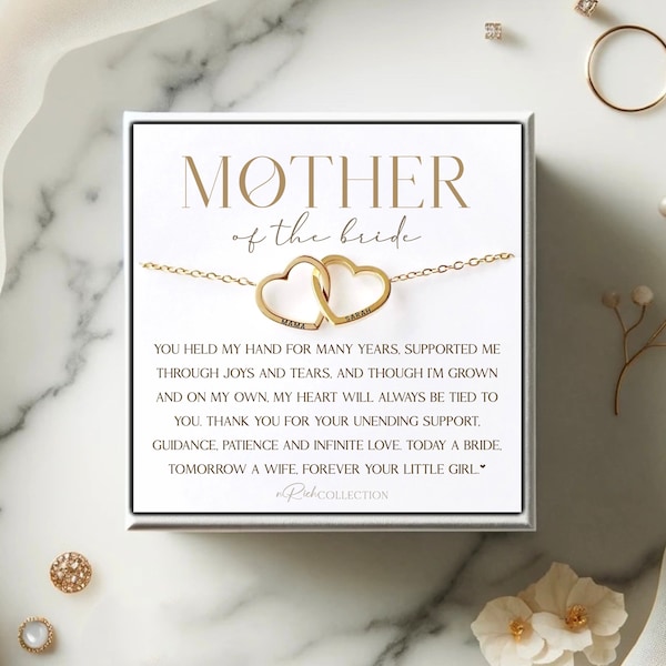 Mother of the Bride Gift Wedding Day Gift for Mom Gifts for Mom from Daughter on Wedding Day Custom Gift from Bride For Mothers Day Necklace