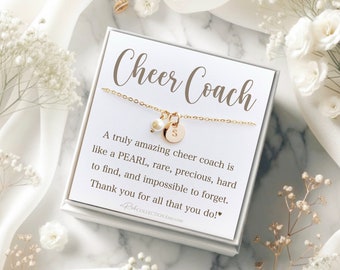 Cheer Coach Appreciation Gift for her Necklace Gift Jewelry Gift Gift Ideas Thank you Best Cheer Coach Retirement Gifts Christmas Gift for