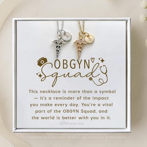 ObGyn Gift Ideas for ObGyn Gift ObGyn Appreciation Gift for her Ob/Gyn Necklace Gift Custom ObGyn Gift Ob/Gyn Jewelry Thank you Obgyn Crew