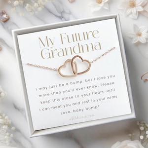 First Time Grandma Baby Announcement Grandparent, New Grandma Gift, Promoted to Grandma Pregnancy Reveal Gift for New Grandmother Gift image 1