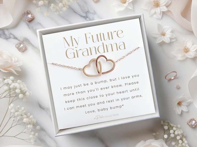 First Time Grandma Baby Announcement Grandparent, New Grandma Gift, Promoted to Grandma Pregnancy Reveal Gift for New Grandmother Gift image 1