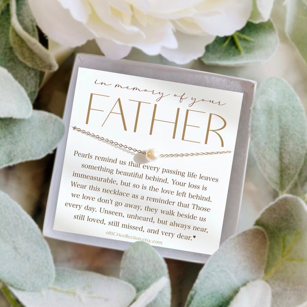 Loss of father memorial Gifts Daddy's Girl Grandpa's Girl Loss of father gift Grief Gift Sympathy Dad remembrance Necklace Pass Away