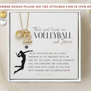 Christian Volleyball Gift Ideas: Necklaces Jewelry Jesus Volleyball,Coach Gifts Faith-Based Gifts Team Gifts and More for Players Coaches image 9