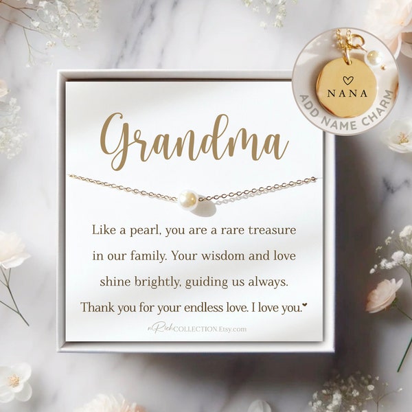Grandmother Jewelry Gift for Grandmother Necklace Gift for Grandma Gift for Grandma Meaningful Jewelry I love you Nana Mother's Day Gift