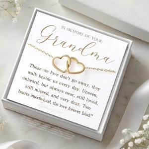 Loss of Grandmother Gift Grief Gift Grandma Remembrance Necklace Sympathy Gift Grandmother Memorial Gift Keepsake Gift Sympathy Pass Away
