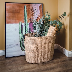 Decorative Basket I Plant Basket I Storage Basket Ilocos I Handmade Storage Basket Abaca