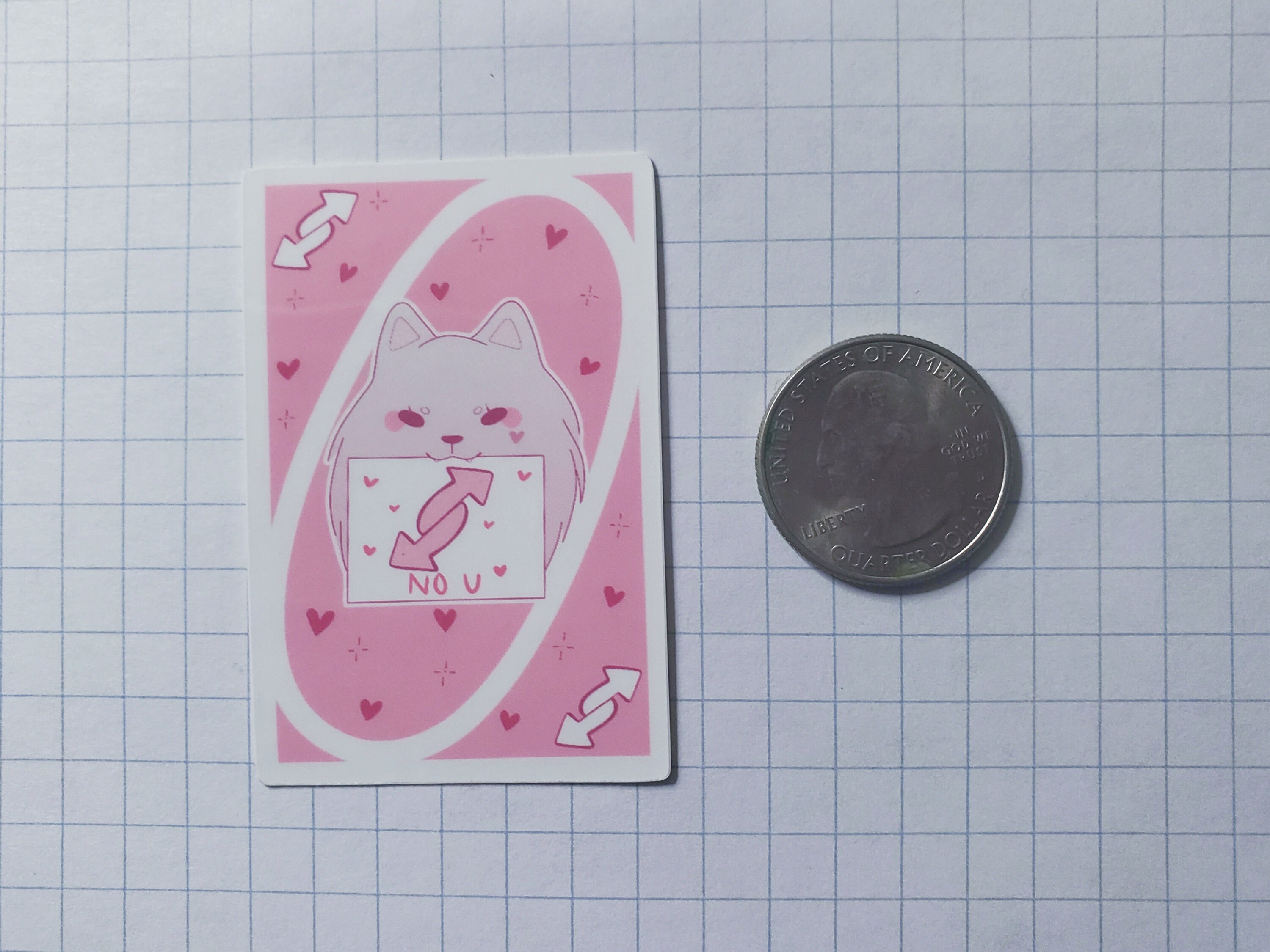 Reverse Uno Card NO U Meme Samoyed Dog Dog Stickers Pet - Etsy New Zealand