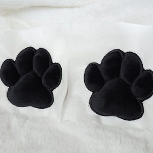 Plush Paw Pad Bean Cat Style Stuffed Black Mochi for Furry Socks Gloves Accessories