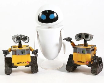 Robot Wall E Figurine Eva Figure Eve Figurine Walle Wallie Etsy