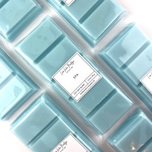 Spa Wax Melts | Snap Bars & Single Melts | Soy Blend, Handpoured, Long Lasting, Strong Scent