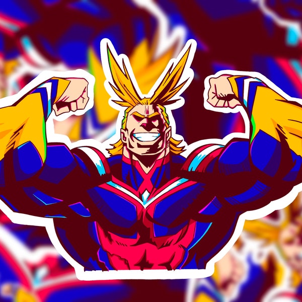 the mightiest of might heroes anime sticker