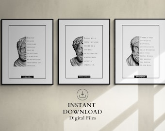 Marcus Aurelius Zitat Poster, Stoizismus Druck, Philosophie Geschenk, stoische Kunst, Memento Mori, Amor Fati,motivierend,stoische druckbare