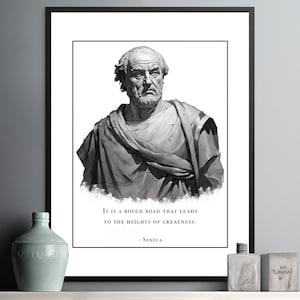 Seneca Digital Art, Path to Greatness - Ancient Teachings on Perseverance Achieving Excellence
