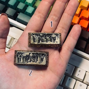 Keycap Custom Handmade  Premium Solid Sterling Silver Keycap for Mechanical Gaming Keyboard