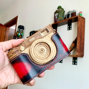Camera Case Mars design Fujifilm X100V X100VI  leather handcrafted half case HandMade Camera leather protection, gift for photographers
