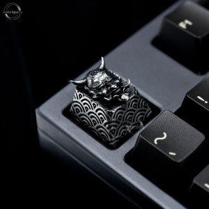 Hannya Original Keycap Perfect Gift collection Custom Handmade  Premium Solid Sterling Silver Keycap for Mechanical Gaming Keyboard Art