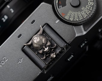 Máscara de Hannya y Kitsune, funda para zapata de cámara - Regalo para fotógrafos