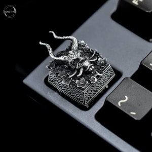 MiniDiary| Amazing Keycap Perfect Gift collection Custom Handmade  Premium Solid Sterling Silver Keycap for Mechanical Gaming Keyboard Art