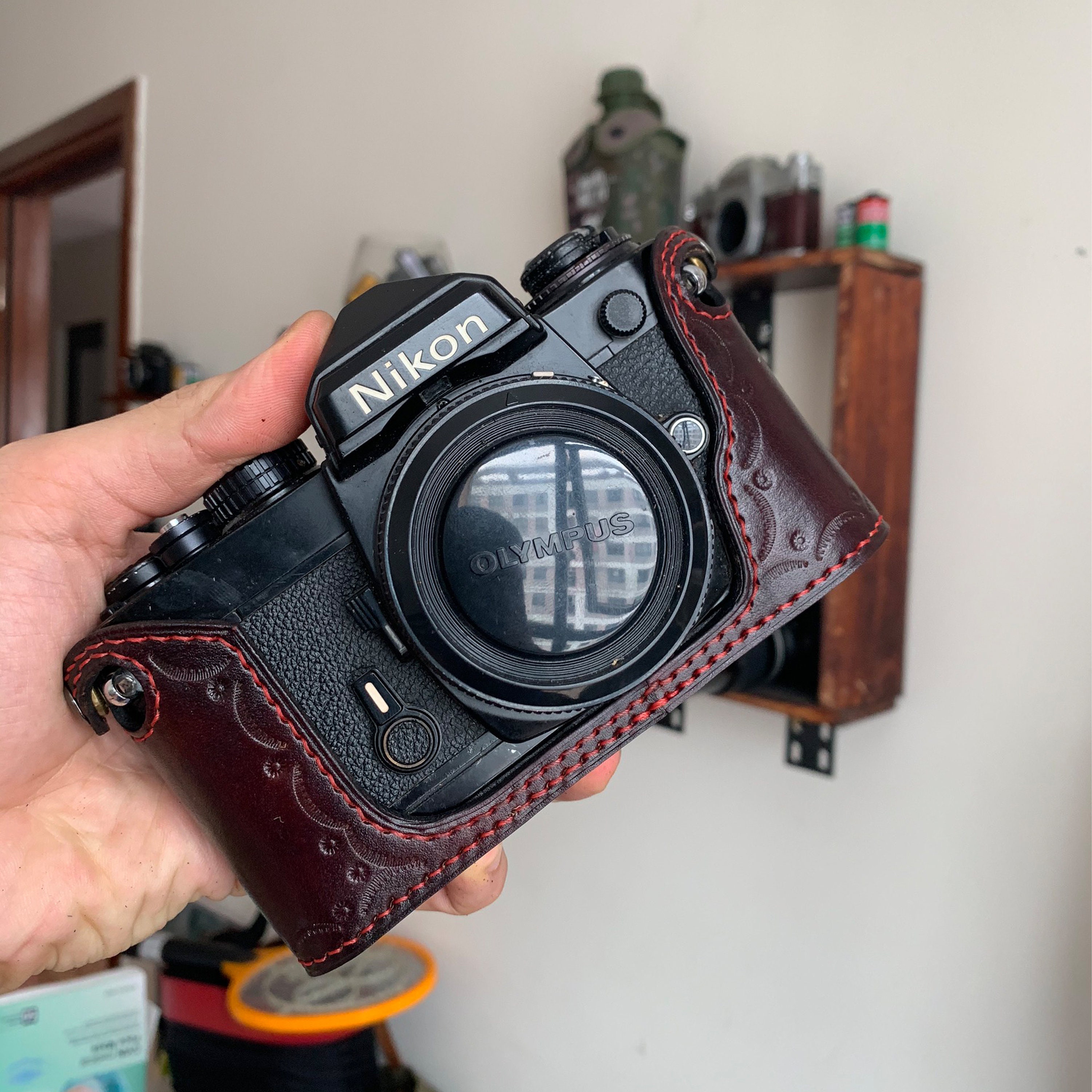 Handmade Leather Half Case for Nikon FE/FM Series - Etsy