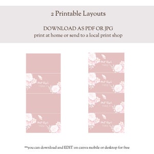 Wedding Place Card Template, Editable ,printable, Instant Download Red ...