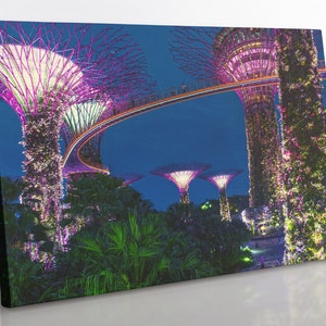 Singapore Skyline Canvas Print: Framed Cityscape Wall Art