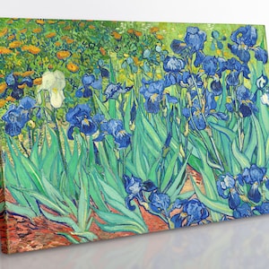 Irisen -Vincent Van Gogh Leinwand Wandkunst, großes gerahmt klassisches Fine Art Print, Ästhetisches Zimmer Dekor, Van Gogh Print Wanddekoration Home Geschenk