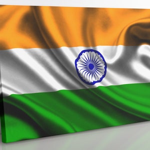 Indian Flag Canvas Print: Home Decor Wall Art
