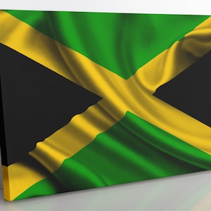 Jamaican Flag Canvas Print: Giclée Wall Art