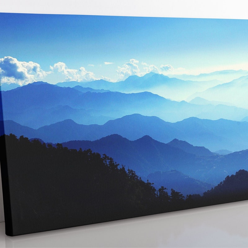 Blue Ridge Canvas Blue Ridge Mountains - Etsy
