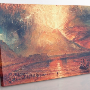 Turner Vesuvius Eruption Canvas Art: Framed Italian Landscape Print