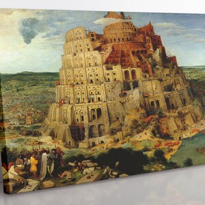 Bruegel&#39;s Tower of Babel Canvas Print: Framed Fine Art