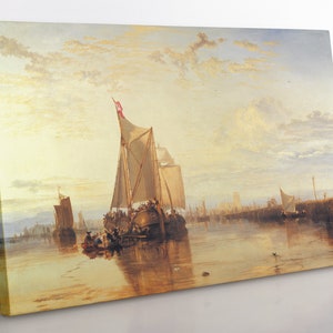 Turner &#39;Dort Packet-Boat&#39; Canvas Print: Classical Ship Wall Art