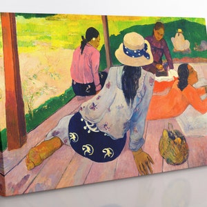 Paul Gauguin - The Siesta Canvas Wall Art, Large Framed Classical Art, Post-Impressionist Fine Art Prints, Modern Art Home Decor Wall Art