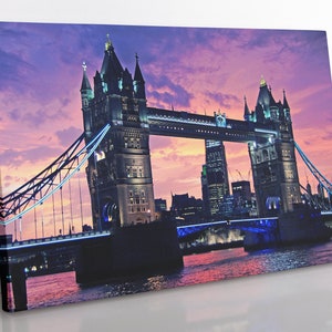 London Tower Bridge Canvas Print: Framed Skyline Wall Art