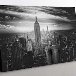 NYC Skyline Canvas Print: Manhattan Giclee Wall Art