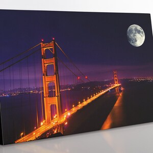 Golden Gate Bridge Canvas Print: San Francisco Skyline Wall Art