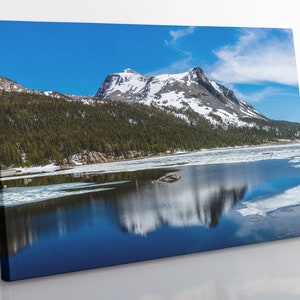 Mountain Lake Canvas Print: Framed Landscape Wall Art
