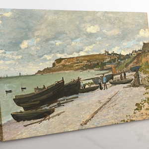 Sainte Adresse - Claude Monet Canvas Wall Art, Framed Classical Art Fine Art Print, Monet Print For Office, Home Decor Wall Art Home Gift.