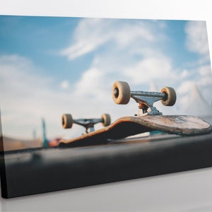 Skateboard Canvas Print: Framed Wall Art for Skateboarder