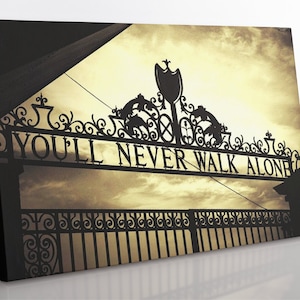 Shankly Gates Anfield Canvas Print: Liverpool Football Club Wall Art