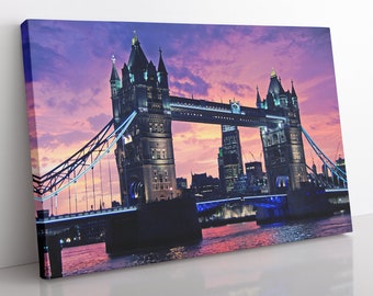 London Tower Bridge Canvas Print: Framed Skyline Wall Art